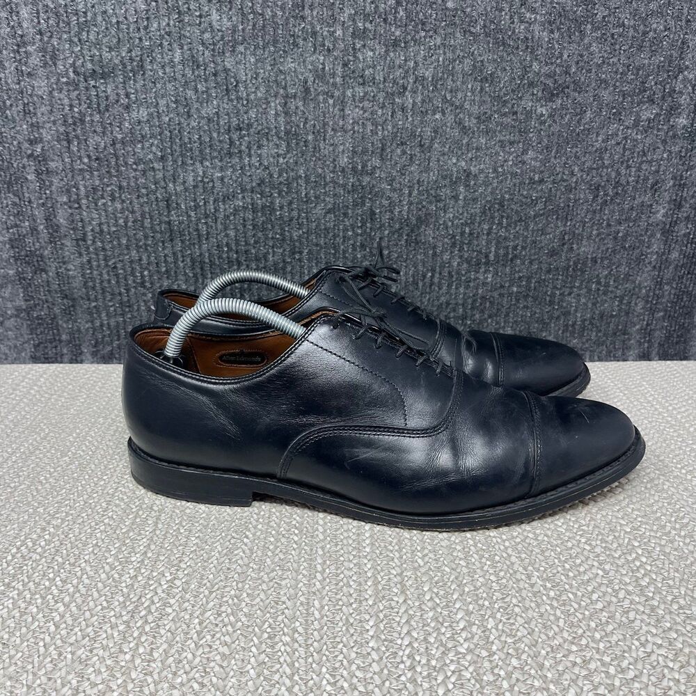 Allen Edmonds Boardroom Cap Toe Black Leather Oxfords Dress Shoes Mens 11 D